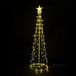 Kerstkegel met warm licht, 2700 K, 1,2 m, voor het versieren van kerstboom