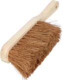 Service Best International Handstoffer - Kokos borstelharen – FSC-gecertificeerd - Duurzaam, effectief & comfortabel - Ongelakte borstelkap - Lengte 31,5 - Breedte 5,6cm