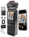 Action camera 4K - WiFi - Écran tactile 1,6 pouce - Résistant aux chocs - 64 Go