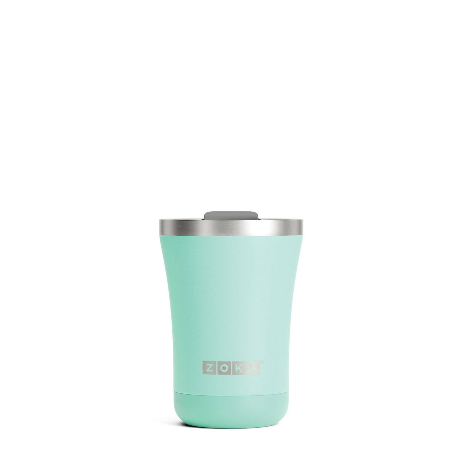 Zoku Thermosbeker RVS, 350 ml, Turquoise, 3-in-1 -