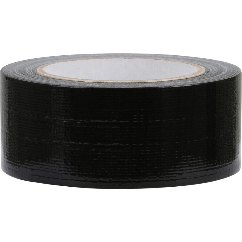 Toolstation Duct tape hotmelt Zwart 48mmx50m