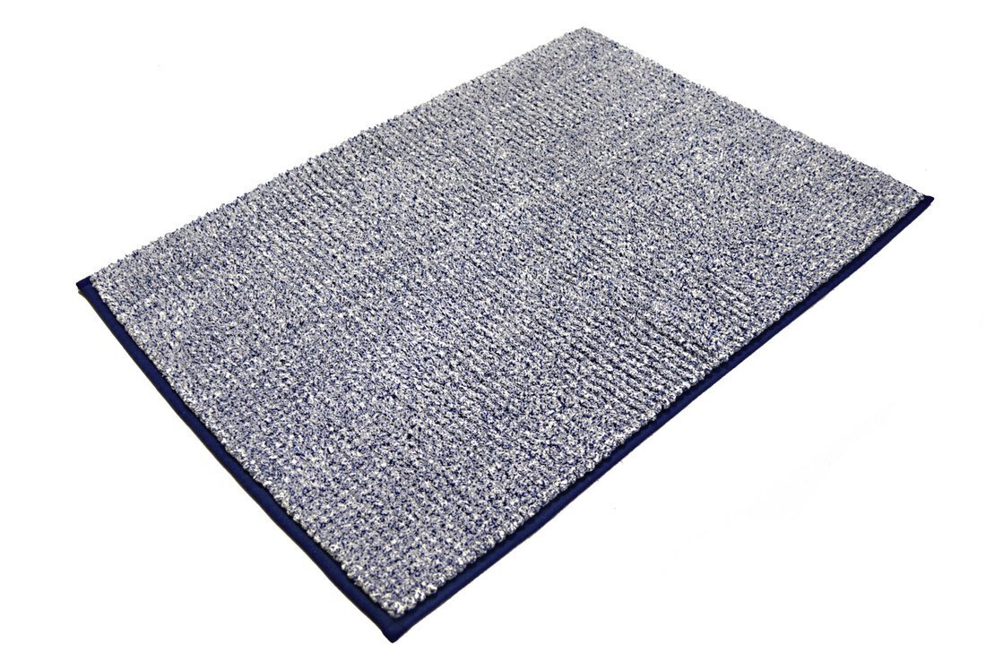 Aqualine Antislip badmat 50x70cm, 100% polyester, blauw