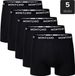 MONTCHO Boxershort Heren - 5 Pack - Zwart - Katoen - Maat XL