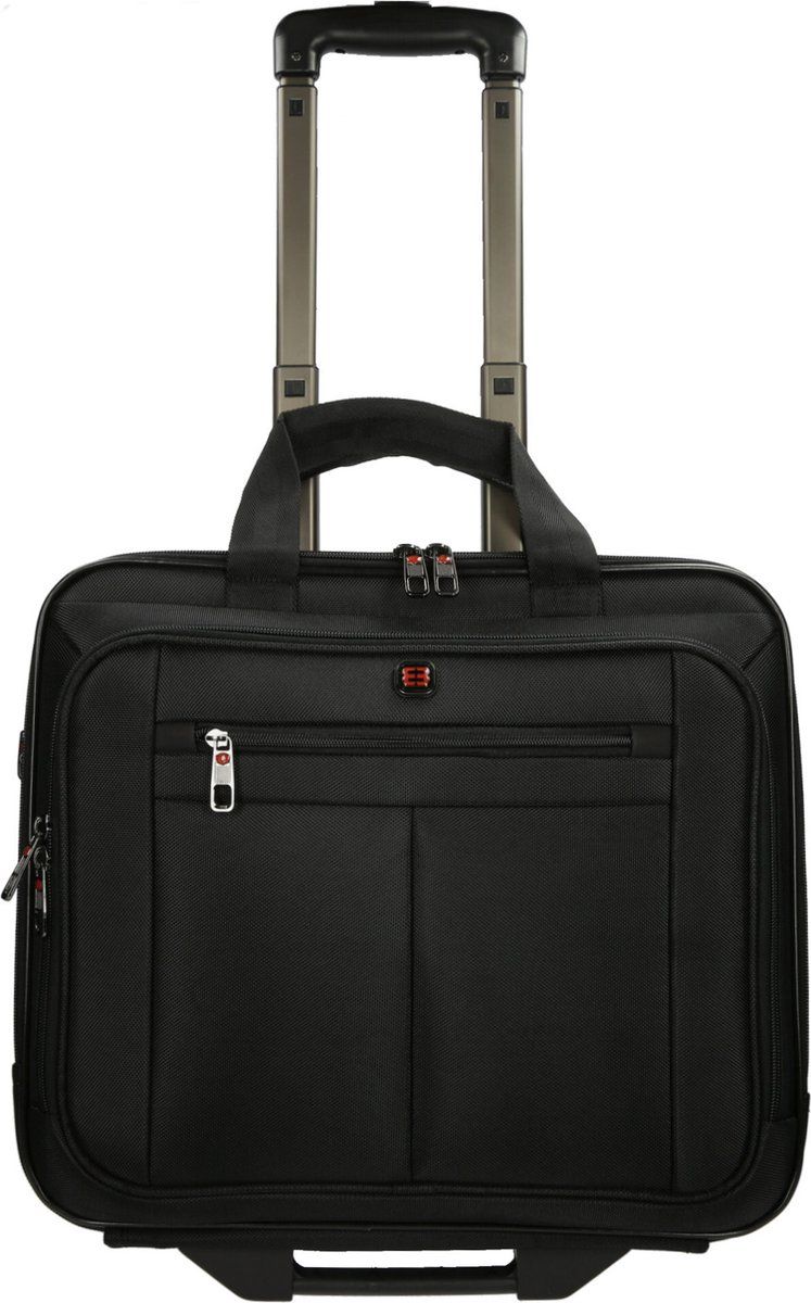 Enrico Benetti Cornell 75007 Laptop trolley 17 inch - Zwart - Polyester