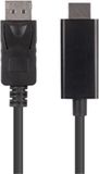 Lanberg DisplayPort naar HDMI Kabel - 3m - Zwart - 1080p