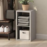 Furinno Kubieke open rug multifunctionele kleding en kast opslag organizer plank, 2-kubus, lichtgrijs
