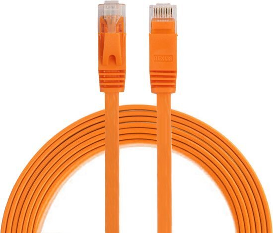 By Qubix internetkabel - 2 meter - oranje - CAT6 ethernet kabel - RJ45 UTP kabel met snelheid van 1000Mbps - Netwerk kabel is zeer stevig