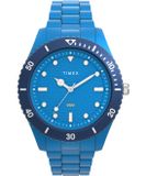 Timex Legacy TW2Y04300 Horloge - Kunststof - Blauw - Ø 42 mm