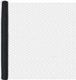 vidaXL Hexagonale omheining met palen, 10 x 1,6 m, PVC-coating, staal, Grijs
