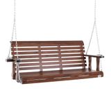 VEVOR Houten Verandaschommel Bruin
