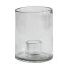 Bougeoir Luna Ø12 cm Transparent