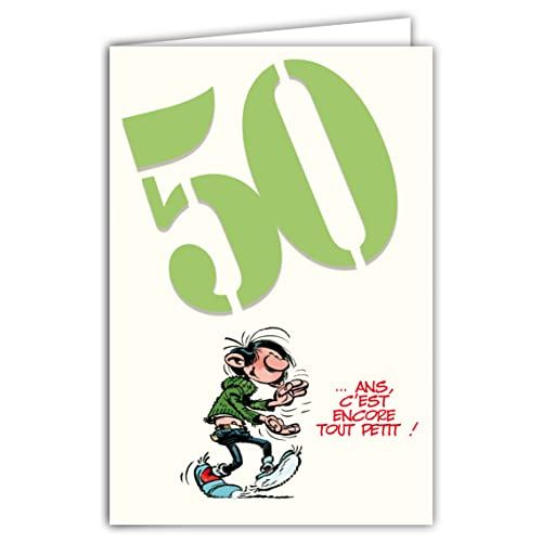 Gaston Lagaffe GLCT-6056 verjaardagskaart 50 jaar