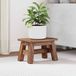 VidaXL Kruk naturel 30 x 20 x 20 cm mahoniehout