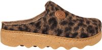 Rohde beige dames pantoffels met panterprint