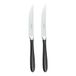 Rockingham Forge 2STK650BK Luxe bestekset: set van 2 steakmessen van roestvrij staal - zwarte handgrepen van PBT kunststof, 18/10