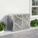 VidaXL Housse de climatiseur argent 90 x 40 x 60 cm acier galvanisé