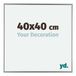 yd. Cadre photo 40x40 cm Argent Brillant Plastique Evry