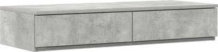 vidaXL Bedlades Beton Grijs 100 x 36,5 x 16,5 cm Bewerkt Hout