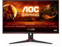 AOC 27G2SPAE/BK 27" Full HD 165Hz Gaming Monitor - Black/Red