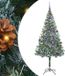 vidaXL Sapin de Noël artificiel avec 300 LED Vert 180 cm PVC et Acier