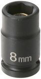 Grey Pneumatic 908MG 1/4" Drive x 8mm Magnetische Standaard Socket