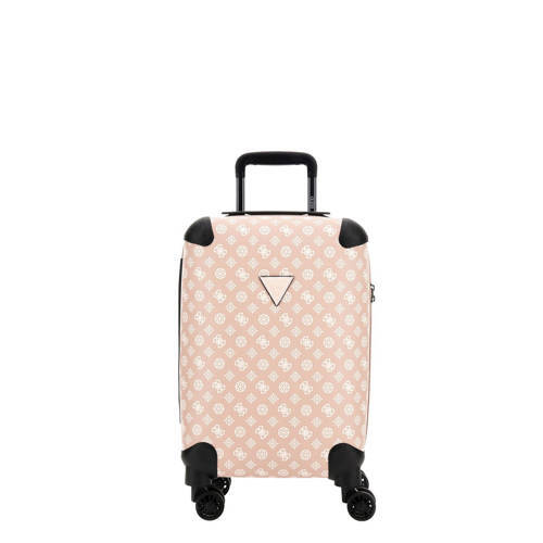 Guess trolley Wilder 46 cm. met logoprint lichtroze