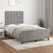 Maison Exclusive - Cadre de lit sans matelas gris clair 120x200 cm velours