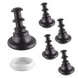 Wagner QuickClick® stoelglijders, viltglijders, set van 4, scharnierglijders om in ronde buizen te steken - Hyper glijders Ø 25 mm - binnen Ø 12 mm/buitendiameter 16 mm voor Vitra stoelen DSX DAX