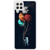 Cosmonaute aux ballons Verstevigd hoesje met sublimatie bedrukking, compatibel met Samsung Galaxy A22