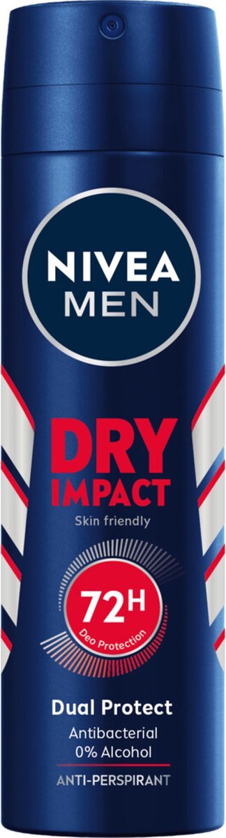 Nivea 3x Men Deodorant Spray Dry Impact 150 ml