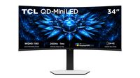 TCL 34C2A QD Mini LED Moniteur de jeu - 34 pouces UWQHD 3440x1440 MiniLED