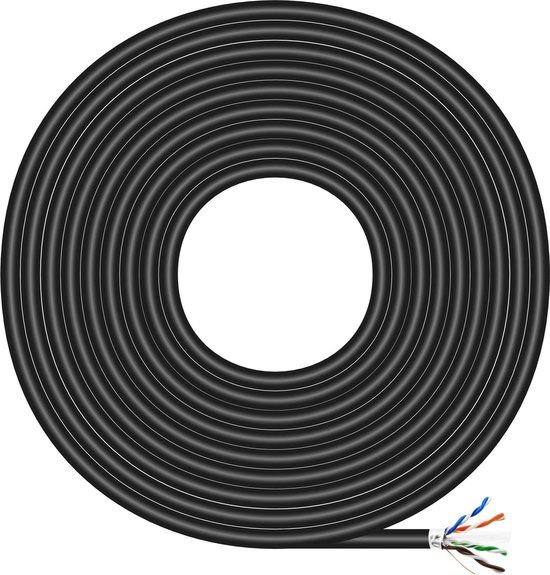 AISENS A135-0674 Netwerkkabel - Cat6 F/UTP - Zwart - 305 m