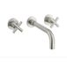 Crosswater MPRO Crosshead Inbouw wastafelkraan 3 gats met kruisgreep RVS geborsteld PRC130WNV