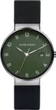 Jacob Jensen Timeless Nordic Classic 184 Herenhorloge Titanium Groen/Zwart