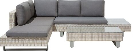 Beliani Lounge set rotan lichtbruin LANCIANO