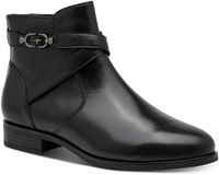 Tamaris Dames Enkellaarsje 1-25371-47 001 Zwart Leer/Synthetisch Ritssluiting Ronde Neus Herfst/Winter 2026