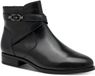 Tamaris Dames Enkellaarsje 1-25371-47 001 Zwart Leer/Synthetisch Ritssluiting Ronde Neus Herfst/Winter 2026