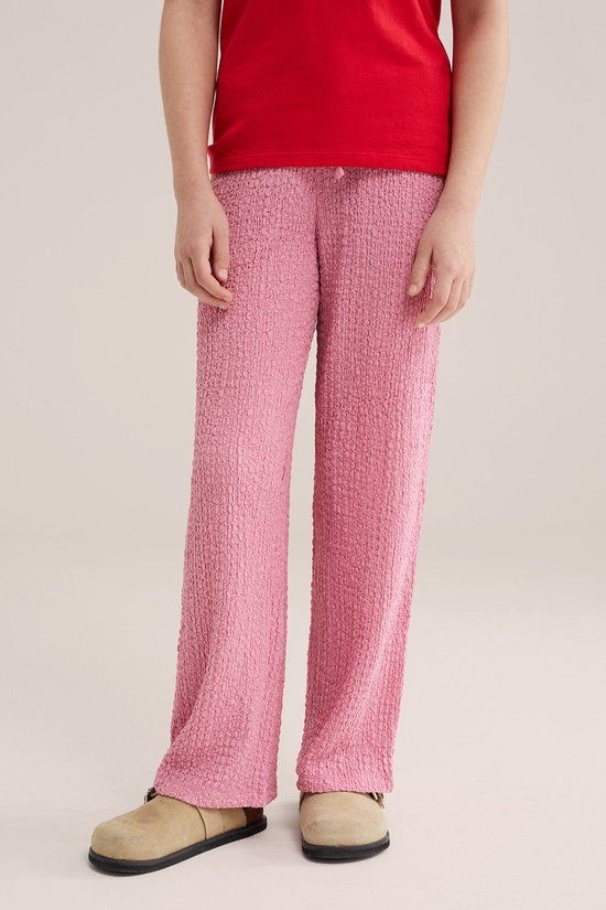 WE Fashion Meisjes straight fit broek roze