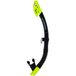 Scubapro Spectra Dry Tuba, BLK/YEL drukregelaar set voor duiken in koud water, uniseks, volwassenen, zwart/geel, één maat