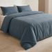Beddengoedset GAMUSI Dekbedovertrekset 100% Katoen Blauw 150 x 220 cm