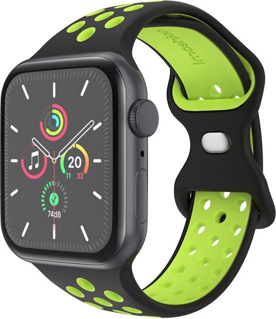 iMoshion Sport⁺ bandje Apple Watch 38/40/41mm - Black Volt