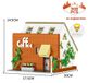 MOC Café-bouwset - Model 10209 - 3118 onderdelen - Café inversé - Architecture urbaine modulaire - Avec éclairage - Petites briques de construction - Cadeau pour adultes
