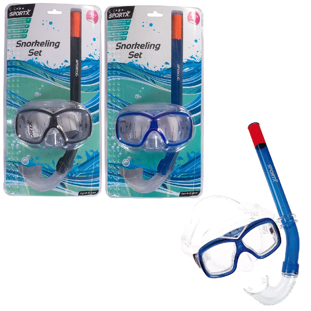 SportX SportX Junior Snorkelset *** 3 Ass