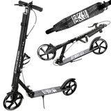 Raven Vouwscooter straight pro met rem en schokdemper bel 200mm zwart