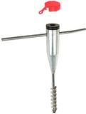 Redcliffs Metalen Parasolhouder - Zilver - Voor parasols van 25 tot 55 mm - Rond