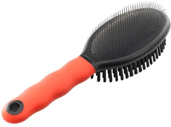 Ferplast Poedelborstel dubbel Rood 23x6,7x5,2 cm