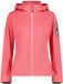 CMP Dames softshell waterdichte jas met capuchon Koraal XS