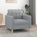 Maison Exclusive - Fauteuil, gris clair, 60 cm, rembourré