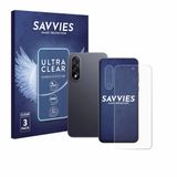 Savvies Screenprotector voor OnePlus Nord 5 (Voor+Camera) - Folie Beschermfolie transparant 6 Stuks