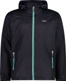 CMP Men's Rain Jacket - Size S - Dark Grey, Green, White